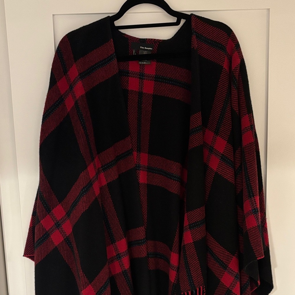 The Kooples Plaid Poncho